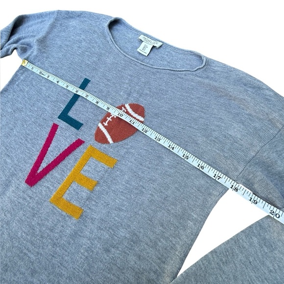 Rachel Zoe Love Football Game Day Sweater size small - Picture 3 of 8